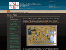 Tablet Screenshot of m-bindustries.com